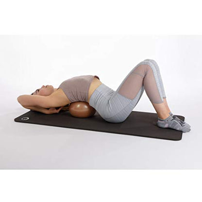 EcoWise 9" Inflatable Pilates Ball, Exercise Balls with Natural Coloring - color: Cocoa