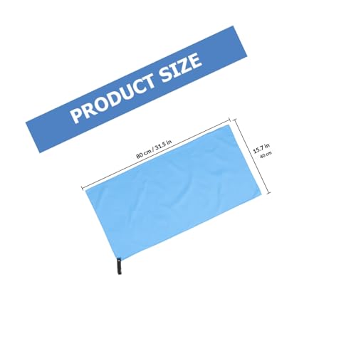 Healifty Quick-Drying Sports Towel Superfine Fiber 40x80cm Sweat Absorbent Travel Gym Towel with Breathable Mesh Bag for Camping Yoga Outdoor Activities