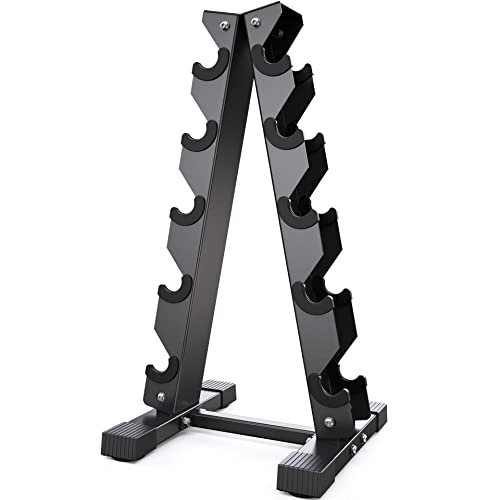 Dumbbell Rack Stand Only, Weight Rack for Dumbbells Compact A-Frame Home Gym Space Saver, 480/800 LBS Weight Capacity