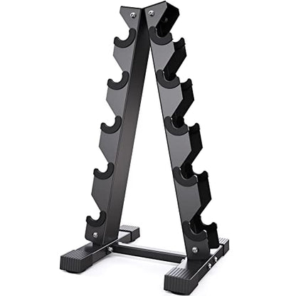 Dumbbell Rack Stand Only, Weight Rack for Dumbbells Compact A-Frame Home Gym Space Saver, 480/800 LBS Weight Capacity