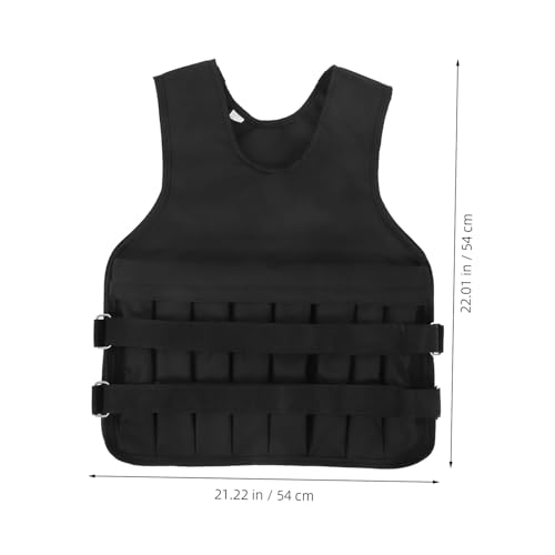 Adjustable Weight Fitness Vest for Running and Training Oxford Cloth Exercise Vest with Removable Weighted Sandbags for Men and Women