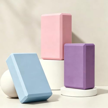 Non-Slip Yoga Block EVA Foam- 9.0"L × 5.9"W × 3.0"H, Lightweight at 0.44 lb - color: Puple, size: 0.44lb / 200g(9.0"L × 5.9"W × 3.0"H)