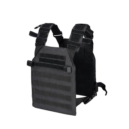 Adjustable Weighted Vest Fitness Sport Training Strength and Endurance Training,Quick Release with Molle for Running,Fitness Workouts - color: Black