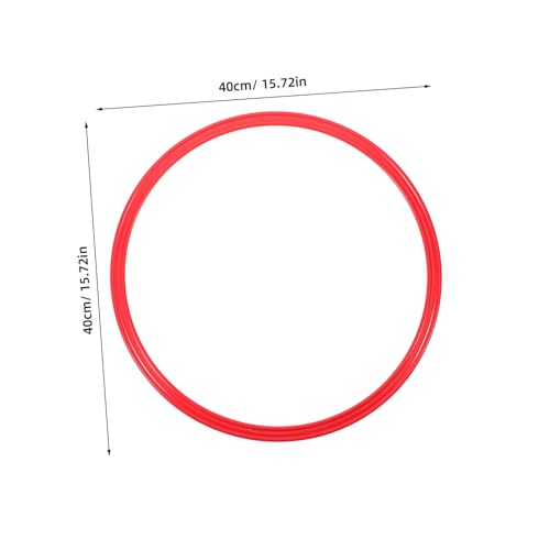 BESPORTBLE 4pcs Soccer Training Ring Plastic Jumping Ring for Speed and Agility Football Training Supplies for Coordination Drills