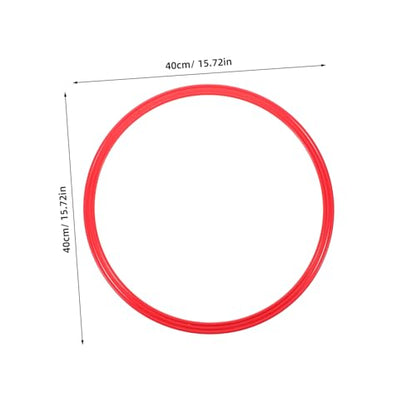 BESPORTBLE 4pcs Soccer Training Ring Plastic Jumping Ring for Speed and Agility Football Training Supplies for Coordination Drills