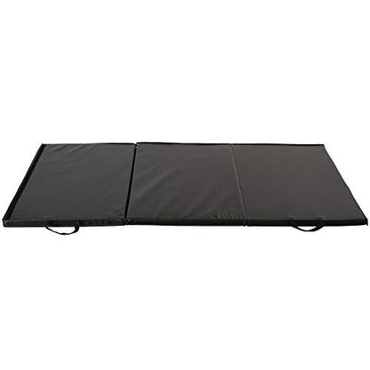 Sunny Health & Fitness Tri-Folding & Puzzle Exercise Mats – Extra Thick, Durable, Non-Slip, Water-Resistant Cushioning for Home Gym, Yoga, MMA, Gymnastics, Cardio, and Core Workouts - style: 6 FT x 3 FT