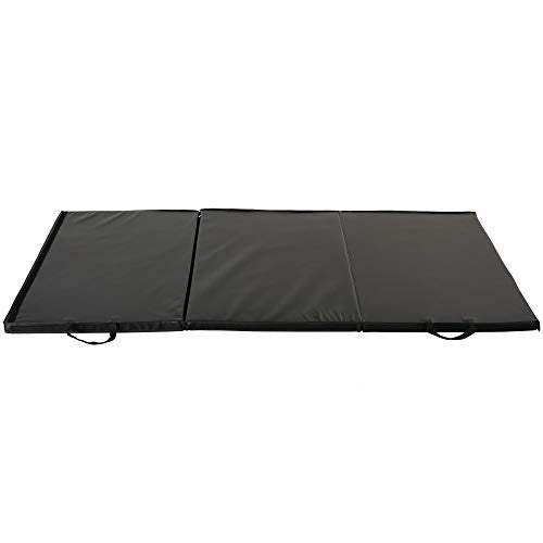 Sunny Health & Fitness Tri-Folding & Puzzle Exercise Mats – Extra Thick, Durable, Non-Slip, Water-Resistant Cushioning for Home Gym, Yoga, MMA, Gymnastics, Cardio, and Core Workouts - style: 6 FT x 3 FT