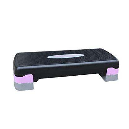 Height-Adjustable 4"-6" Aerobics Step Platform Fitness Equipment Workout Stepper Trainer For Indoor Exercise