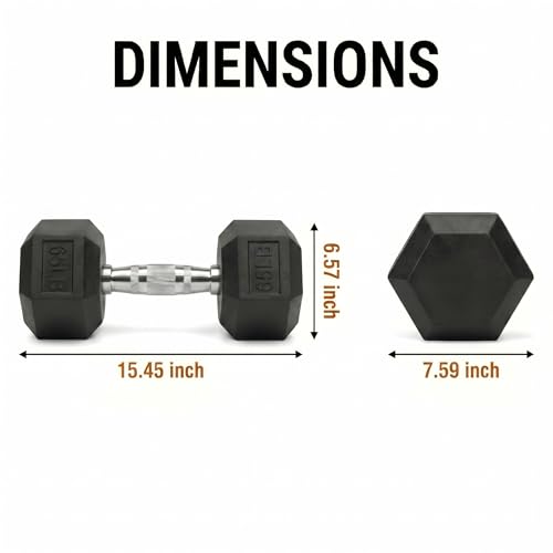 5-550 lb Rubber Hex Dumbbell Set, Heavy-Duty Free Weights for Home Gym Strength Training, Muscle Building & Full Body Workouts, No Rack Included