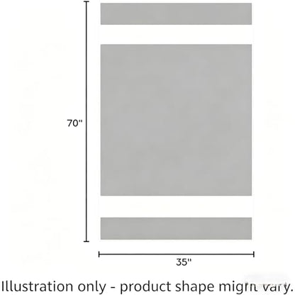 Microfiber Bath Towel 35x70in - Ultra Soft Quick Dry, Lightweight for Gym, Spa, Travel | Hotel Grade & Multi-Use| Single Pack - color: Gray and White Stripe, size: 35*70 Inches