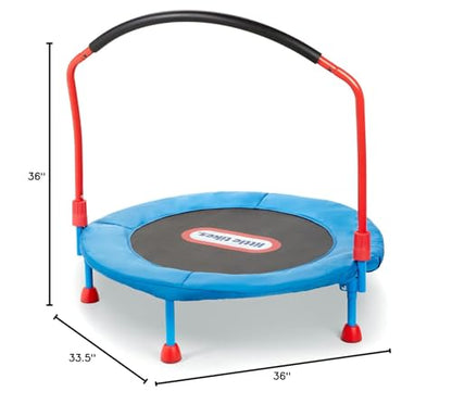 Little Tikes Easy Store 3' Trampoline For unisex-children, 36.00 L x 36.00 W x 33.50 H Inches