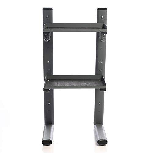 Power Systems Black Chrome Cable Attachment Storage Rack Heavy Duty Gym Organizer for Bars and Accessories, Mobile Rack for Home Gym, Fitness Studio and Commercial Equipment Storage
