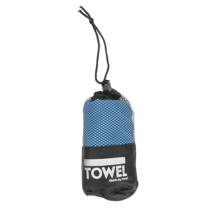 GARVALON Superfine Fiber Quick-Drying Sports Towel Sweat Absorbent Travel Towel Compact Mesh Bag 40x80cm for Camping Yoga and Outdoor Activities