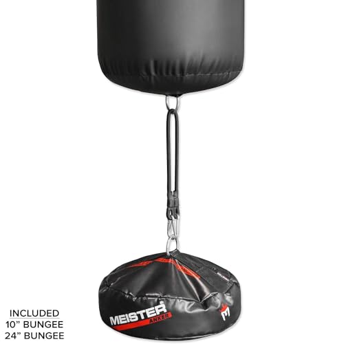 Meister Anker Double-End Boxing Heavy Bag Floor Anchor - style: ANKER w/ 10" & 24" Bungees