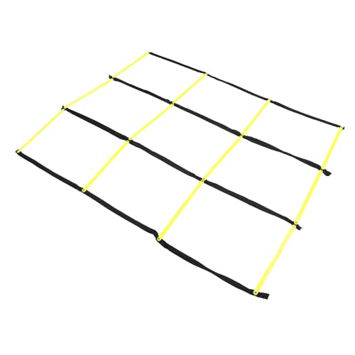 PRETYZOOM Portable Agility Ladder for Soccer Training with Ninesquare Design Material Football Workout Ladder for Speed Footwork and Versatile Team Athletic Drills