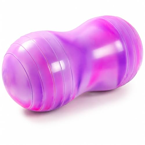 Peanut Ball for Kids & Adults, 18/20'' Exercise Ball for Physical Therapy - color: Purple Pink, size: 18 Inch