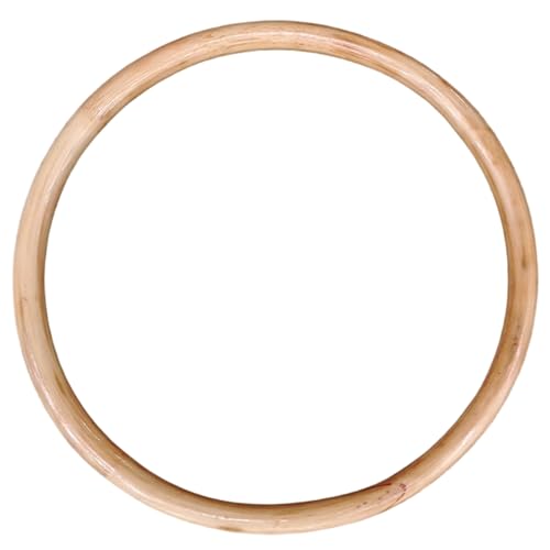 Wing Chun Ring, 8.7 Inch Rattan Ring for Hand Coordination Training - Smooth Wooden Kung Fu Training Tool for Strength