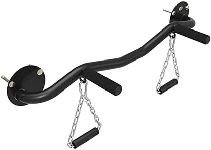 Wall Mounted Pull Up Bar, Strength Training Pull-UP Bars, Heavy Duty Chin Up Bar Wall Mount with Exercise Bands, for Home Gym Indoor Outdoor