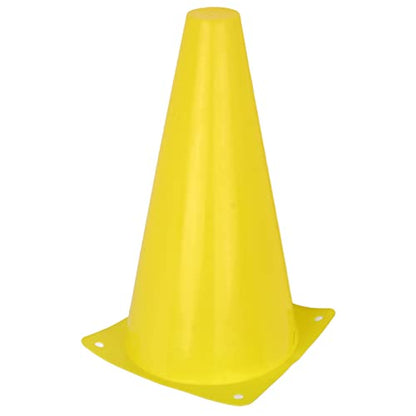 23cm Soccer Training Cones - 10-Pack Polyethylene Field Markers for Football, Basketball, and Agility Drills