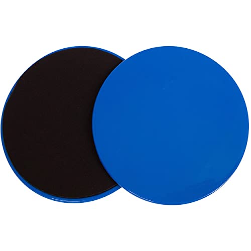THE CEO Workout Sliders Disc- Durable Sliding Discs for Core & Full-Body Training- Strengthen Abs & Improve Stability with Smooth Foot Sliders for Home & Gym- Achieve Fitness Goals Anywhere- Set of 2 - color: Blue