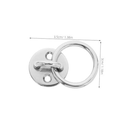 POPETPOP Heavy Duty Hooks for Hanging Ground Anchor Resistance Bands Wall Anchor Heavy Duty Swivel Hook Suspension Trainer Straps Ceiling Hammock Silver Stainless