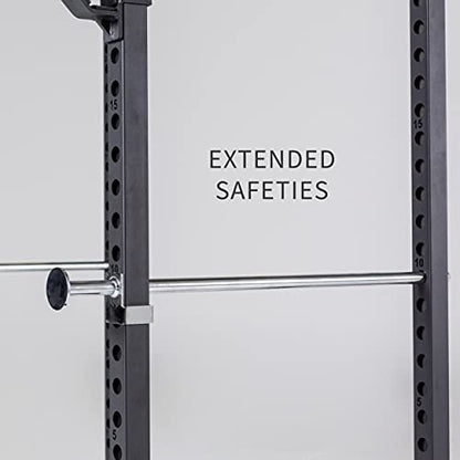 REP Fitness PR-1100 Power Rack Home Gym System, Squat Cage with Attachment Compatibility Multi-Grip Pull Up Bar, Adjustable J Cups, Extended Safeties, 700 lb Capacity, Strength Training Equipment - style: Power Rack