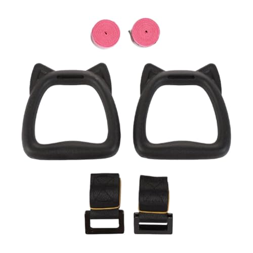 GANAZONO ’s Gymnastics Rings Set with Adjustable Straps, 1m Rope Length, Professional Pull-up and Training Workout Fitness Rings for Indoor Body Strength Exercises