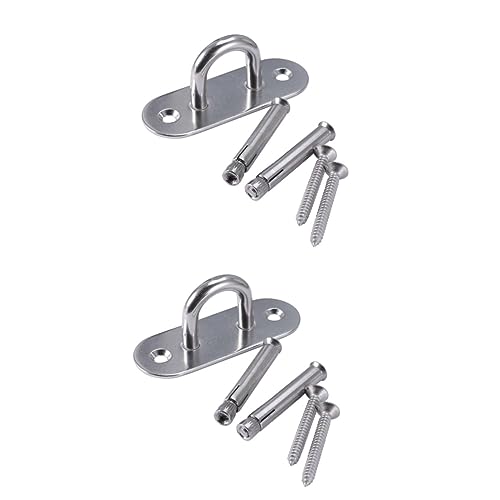 BESPORTBLE 2pcs Fan Stand Gymnastic Rings Trainer Bracket for Yoga Fixed Disk Ceiling