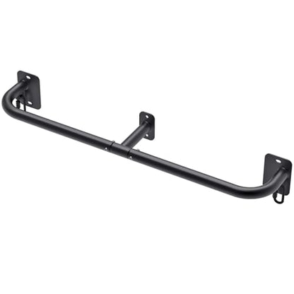 SELEWARE Heavy Duty Wall Mount Pull Up Bar, Joist Mount Chin Up Bar for Doorway, Sturdy Steel Construction, w/Resistance Band Hooks, Fits 32"/36" Wall Studs for Home Gym Strength Training - size: A: 32" x 1.3" Dia Grip