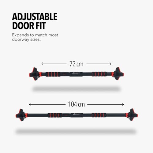 Boldfit Pull Up Bars For Home Workout -Chin Up Bar Gym Accessories for Men Door Way Adjustable Hanging Rod Without Screw, Anti-skid Grip, Strength Training Exercise Bar- Pullup Bar