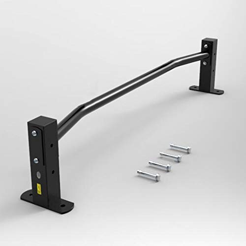 Black Pull Up Bar, Wall Mounted Heavy Duty Steel Chin Up Bar, Easy to Install, Portable Home Office Upper Body Fitness Equipment (98×21×15cm)