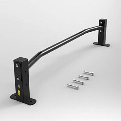 Black Pull Up Bar, Wall Mounted Heavy Duty Steel Chin Up Bar, Easy to Install, Portable Home Office Upper Body Fitness Equipment (98×21×15cm)