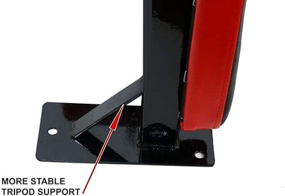 Wall Mounted Dip Station with 4 Padded Handles, Heavy Duty Exercise Bar