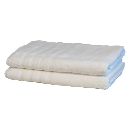 Mosobam Luxury Turkish Bath Sheets, 2 Pack, 35 x 70 in, 700 GSM, White - color: White, size: Bath Sheets, Set of 2