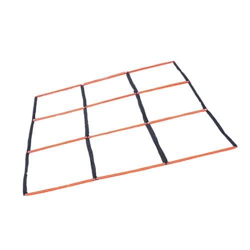 Reinforced Nylon Sports Training Ladder for Drills, Multi-Grid Coordination Balance Exercise Tool for Athletes Adjusted Speed Training Ladder - color: A