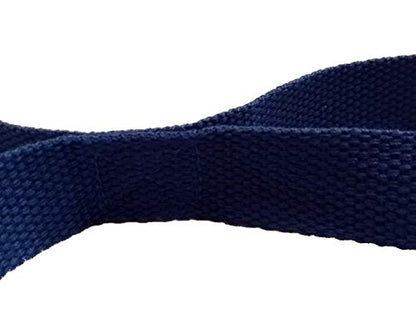 Non-elastic Strap with Grip Loops for Stretching, Yoga, Pilates, Physical Therapy, Sports Recovery, Flexibility - Blue