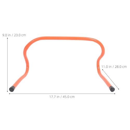 TEHAUX 2pcs Plastic Speed Hurdles Agility Training Equipment 23cm Lightweight Football and Basketball Drill Obstacles for Youth Athlete Speed and Agility Practice