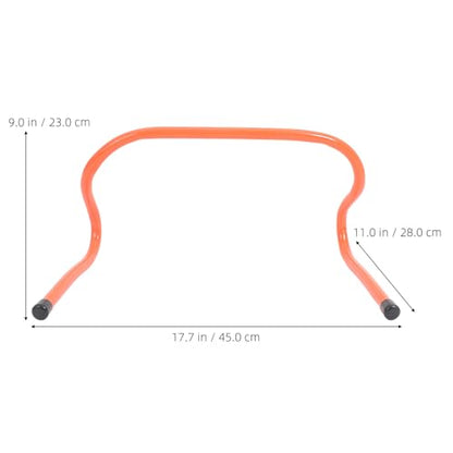 TEHAUX 2pcs Plastic Speed Hurdles Agility Training Equipment 23cm Lightweight Football and Basketball Drill Obstacles for Youth Athlete Speed and Agility Practice