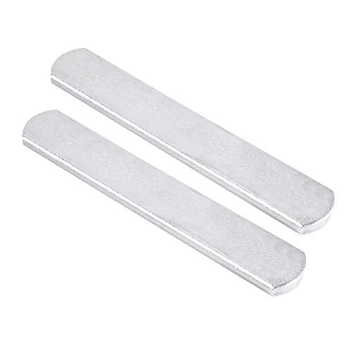 FLEXMAN 2Pcs Weighted Vest Steel Plates, Adjustable Wrist Weights, Stainless Steel Removable Ankle Weights Plated Steel Plates - size: 15cm length