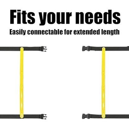 Tangle-Free Agility Ladder, 12 Fixed Rungs, 2 lb Heavy Duty, 18ft