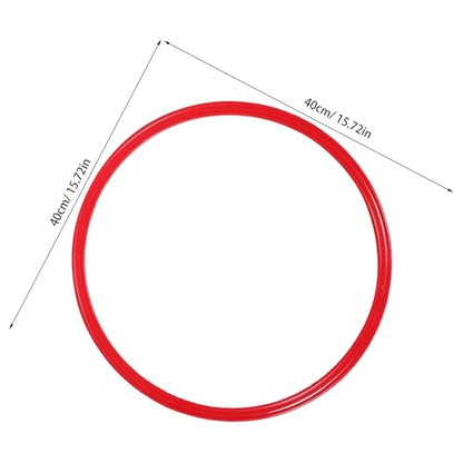 VILLCASE 10pcs Plastic Agility Rings for Soccer Football Speed and Agility Training Equipment Lightweight Hoop Exercise Circles for Athlete Coordination