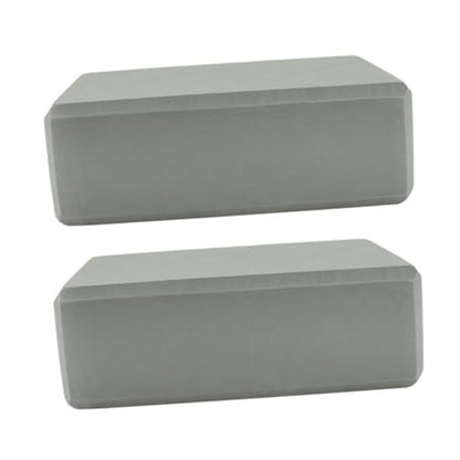 Zerodeko 2 PCS Anti-skid EVA Yoga Blocks High-density Rectangular Exercise Bricks for Beginners and Injury Support Non-slip Cushions for Home and Studio Yoga Accessories