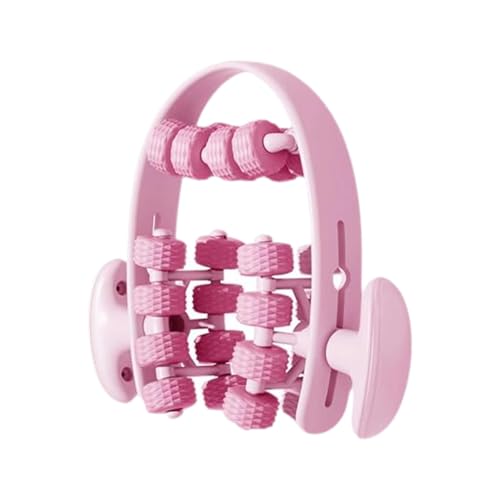 Leg Roller for Muscle Recovery and Deep Tissue Relief for Indoor Yoga and Fitness, Pink Red - color: Pink Red