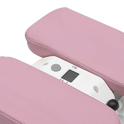 Ab Machine Abdominal Crunch Core Workout Equipment Foldable Exercise Ab Trainer Machine Coaster Abdominal/Core Fitness All Training Equipment Levels for Home & Gym - size: 41.33*15.74*43.3in Pink