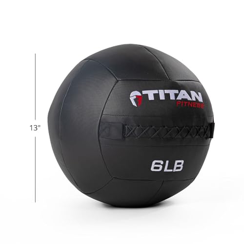 Titan Fitness Soft Shell Medicine Wall Ball, Cross-Texture Grip - size: Multipack, 6-30 lb