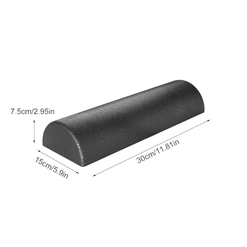 Body Muscle Foam Roller - 30x15x7.5cm High Density Stretching Equipment, Fitness Recovery Half Roller, Durable Workout Tool for Release | Home Studio Yoga Pilates Post Sports Stretching - color: 30cm