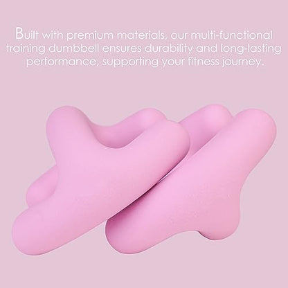 STONESAM Multi-function home training Equipment, hand weight kettlebell/dumbbell weights for workout Exercise Fitness, Yoga, Dance, Barre, Pilates, Cardio, Aerobics, Boxing - color: Pink