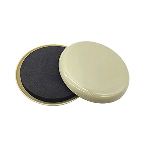 Jobar IdeaWorks S/4 Round 5" Dia Carpet Sliders - Protect Your Carpet and Make Moving Easy,Brown