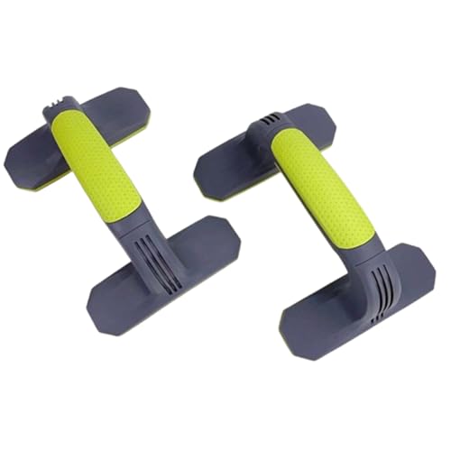 Push Up Bar Detachable Portable Lightweight Pushup Handles with Non-Slip Base & Ergonomic Grips for Home Gym Workout Chest, Arms, Abs - color: Green