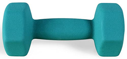 Fitvids Neoprene Dumbbell Hand Weights, Anti-Slip, Anti-roll, Hex Shape Colorful, Pair or Set with Stand - style: (7-Pound, Pair)